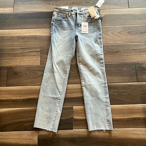 Kenzie Jeans Size 25 Raw edge Hem Nee with Tags